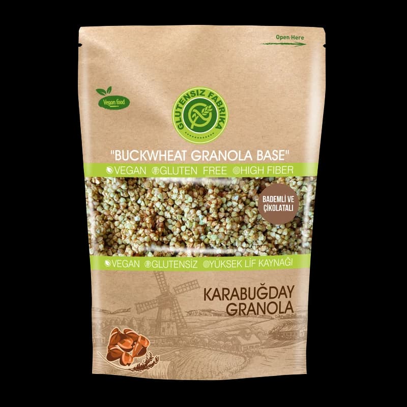 Badem ve Çikolatalı Yulaf & Karabuğday Granola