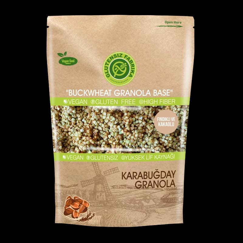 Fındık ve Kakaolu Yulaf & Karabuğday Granola