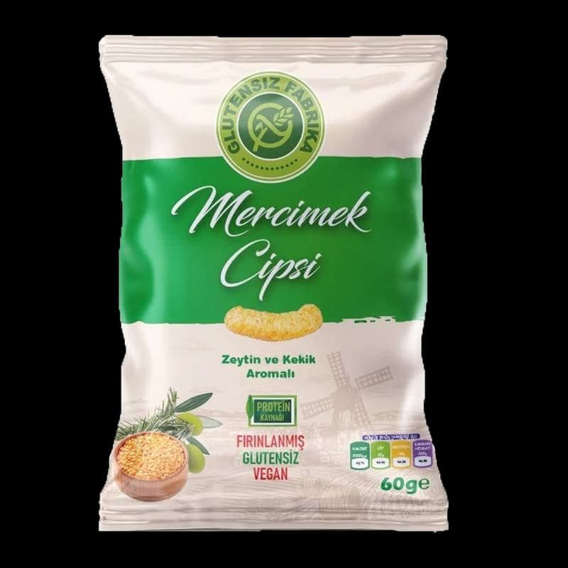 Zeytin ve Kekik Aromalı Mercimek Cipsi